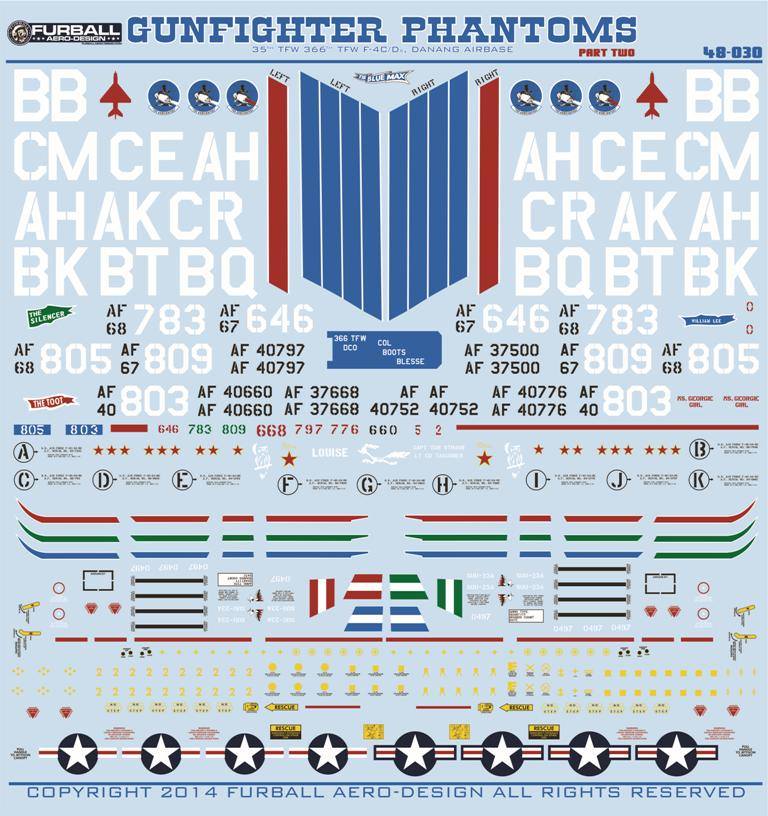 1/48 F-4C/D Phantom II, Gunfighter Phantoms Part.2 - Click Image to Close