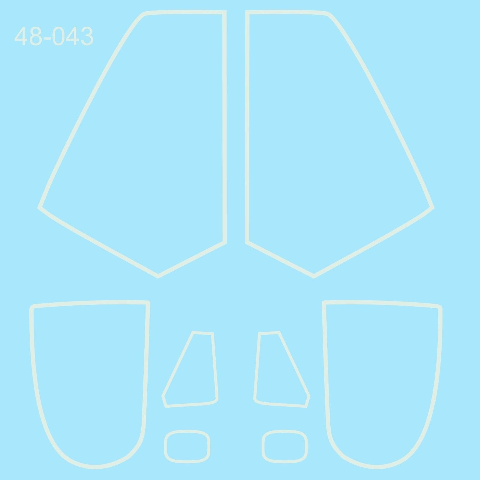 1/48 B-1B Lancer Canopy Framing for Revell - Click Image to Close