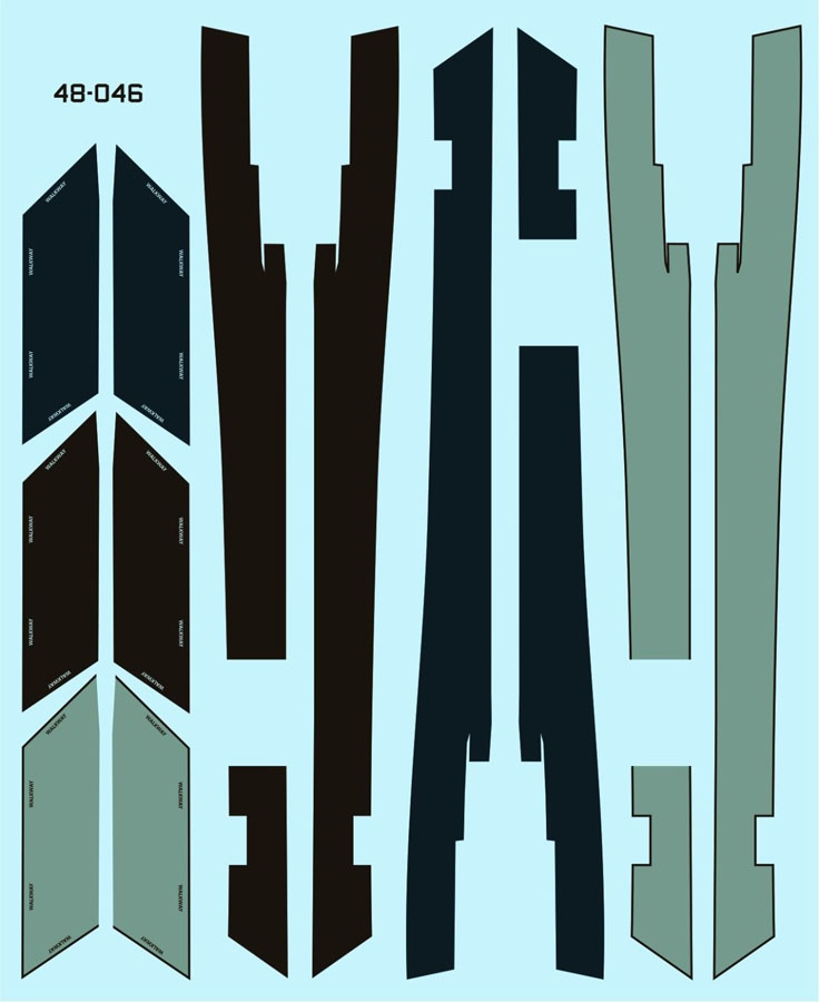 1/48 F-4 Phantom II Walkways Decal for Academy - Click Image to Close