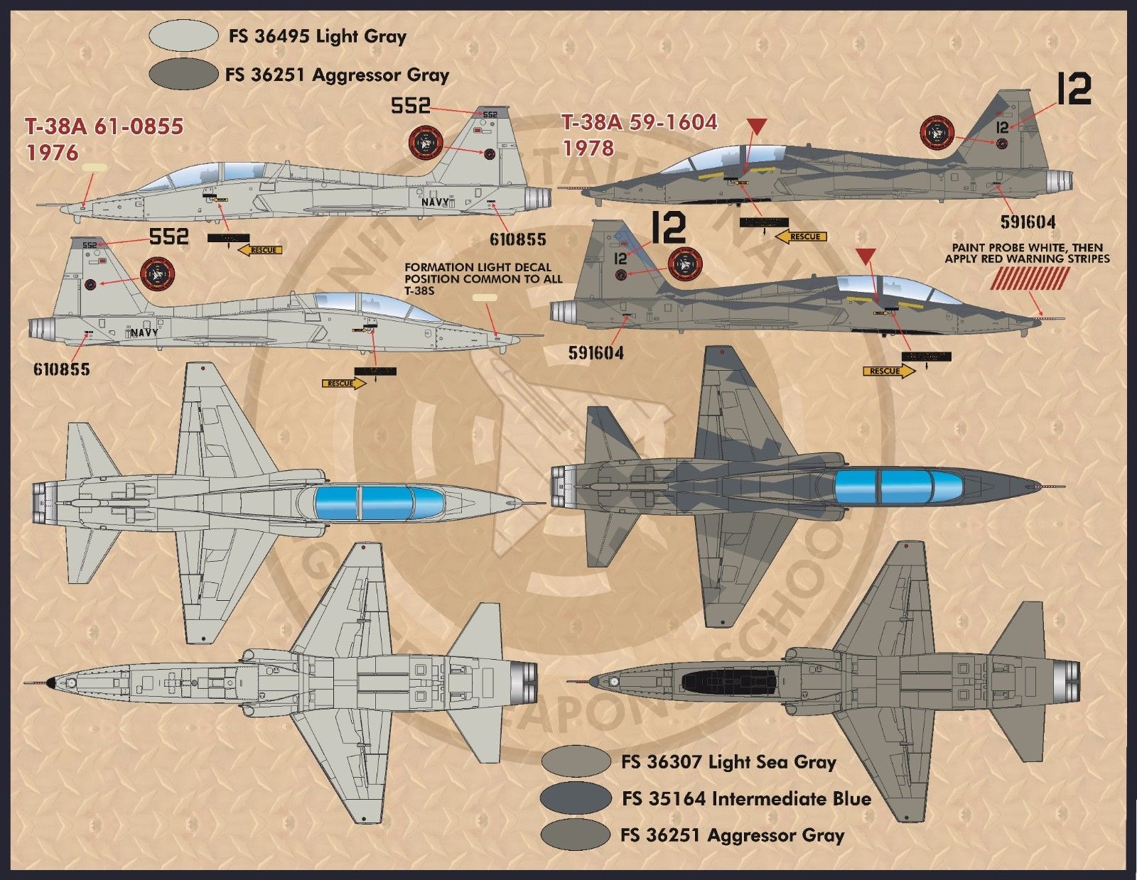 1/48 F-5E/F Tiger II & T-38 Talon, Top Gun Tigers & Talons - Click Image to Close