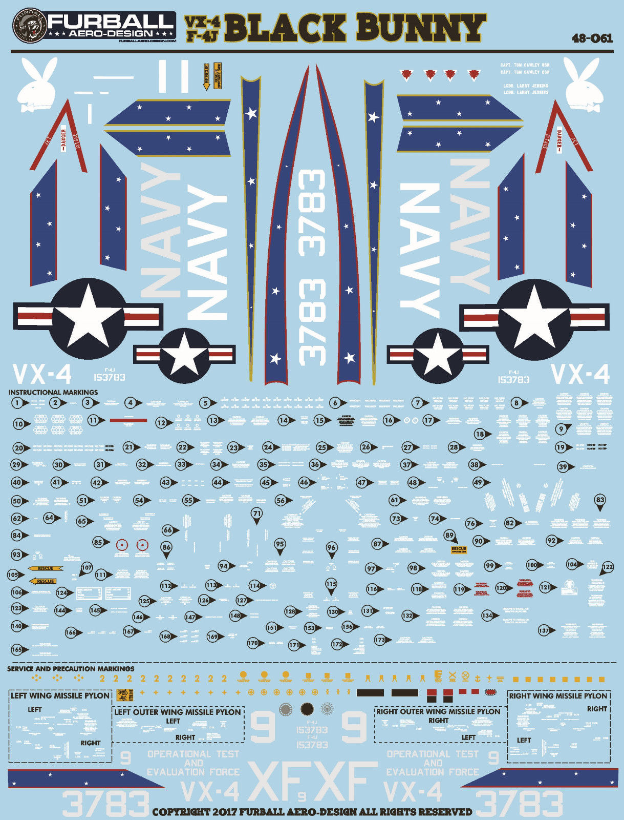 1/48 F-4J Phantom II, VX-4 Black Bunny - Click Image to Close