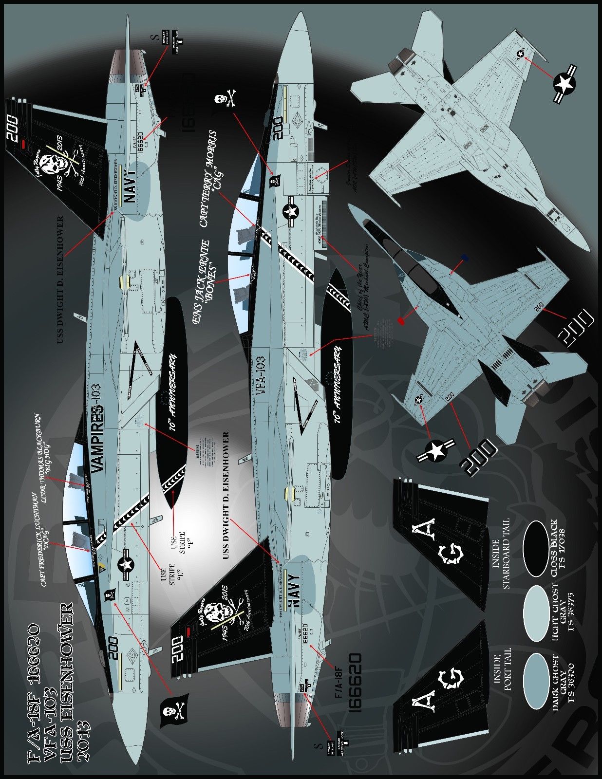 1/48 F/A-18F VFA-103 Victory Super Hornets - Click Image to Close