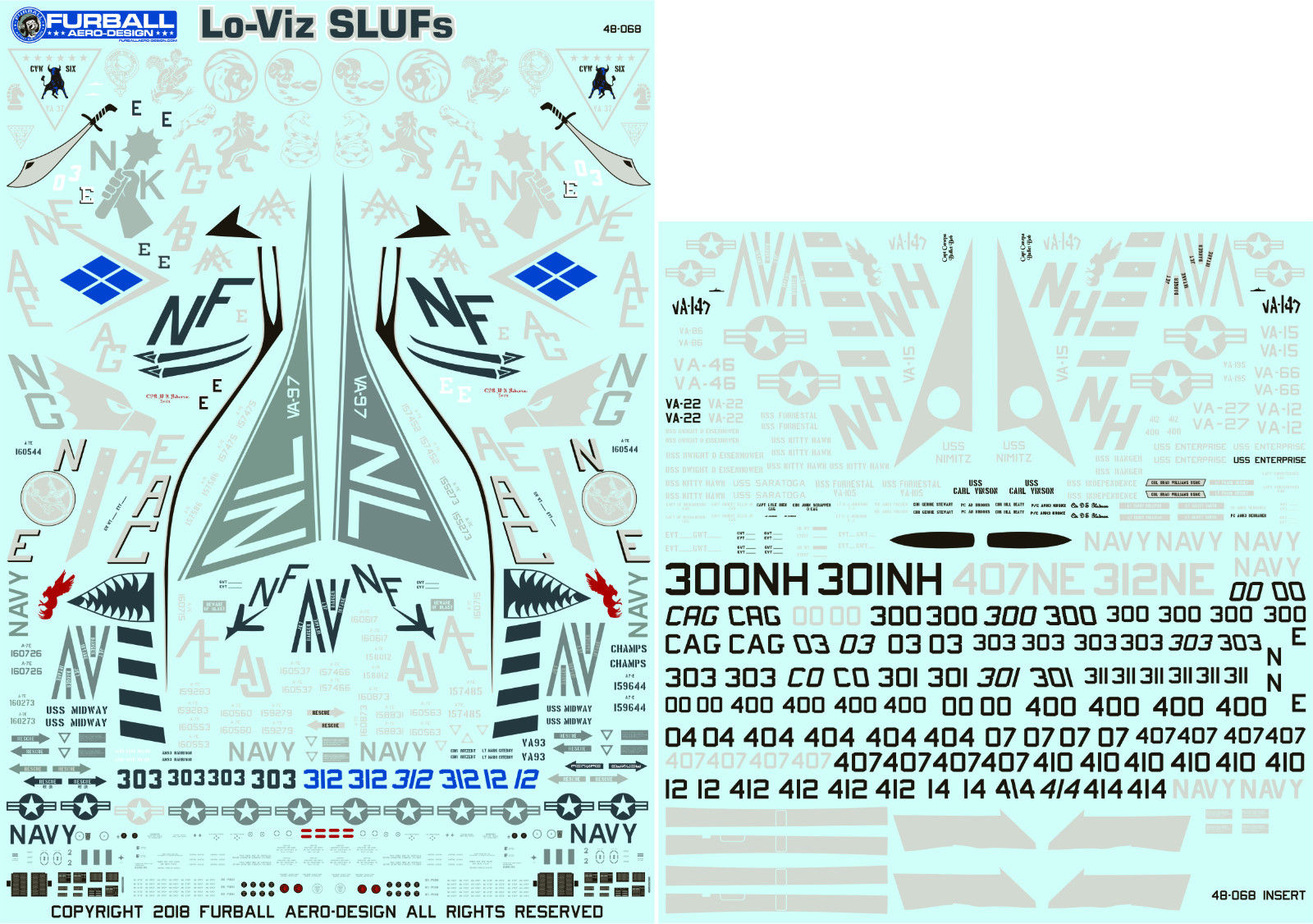 1/48 A-7E Corsair II, Lo-Viz SLUFs - Click Image to Close