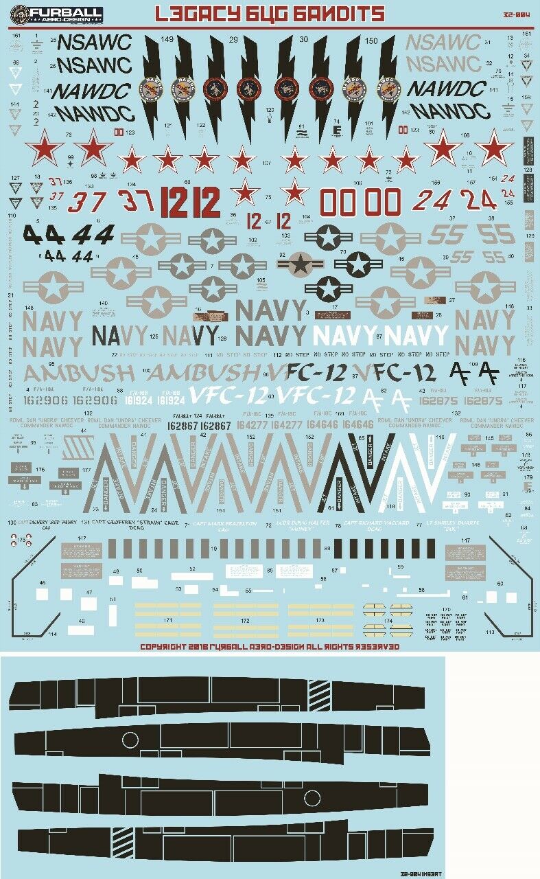 1/48 F/A-18A/A+/B/C Hornet, Legacy Bug Bandits - Click Image to Close