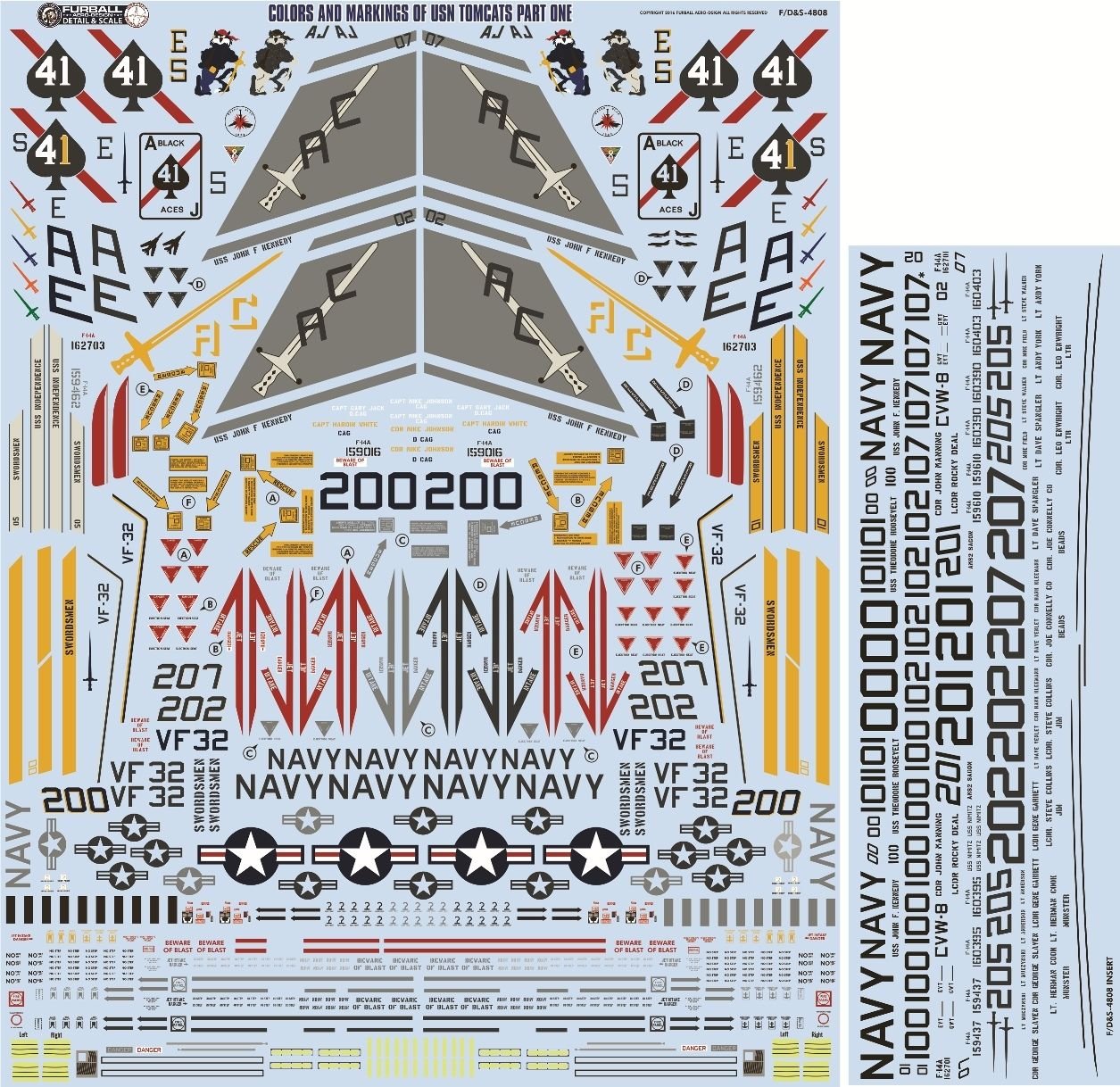 1/48 F-14A Tomcat, Colors & Markings Part.1 - Click Image to Close