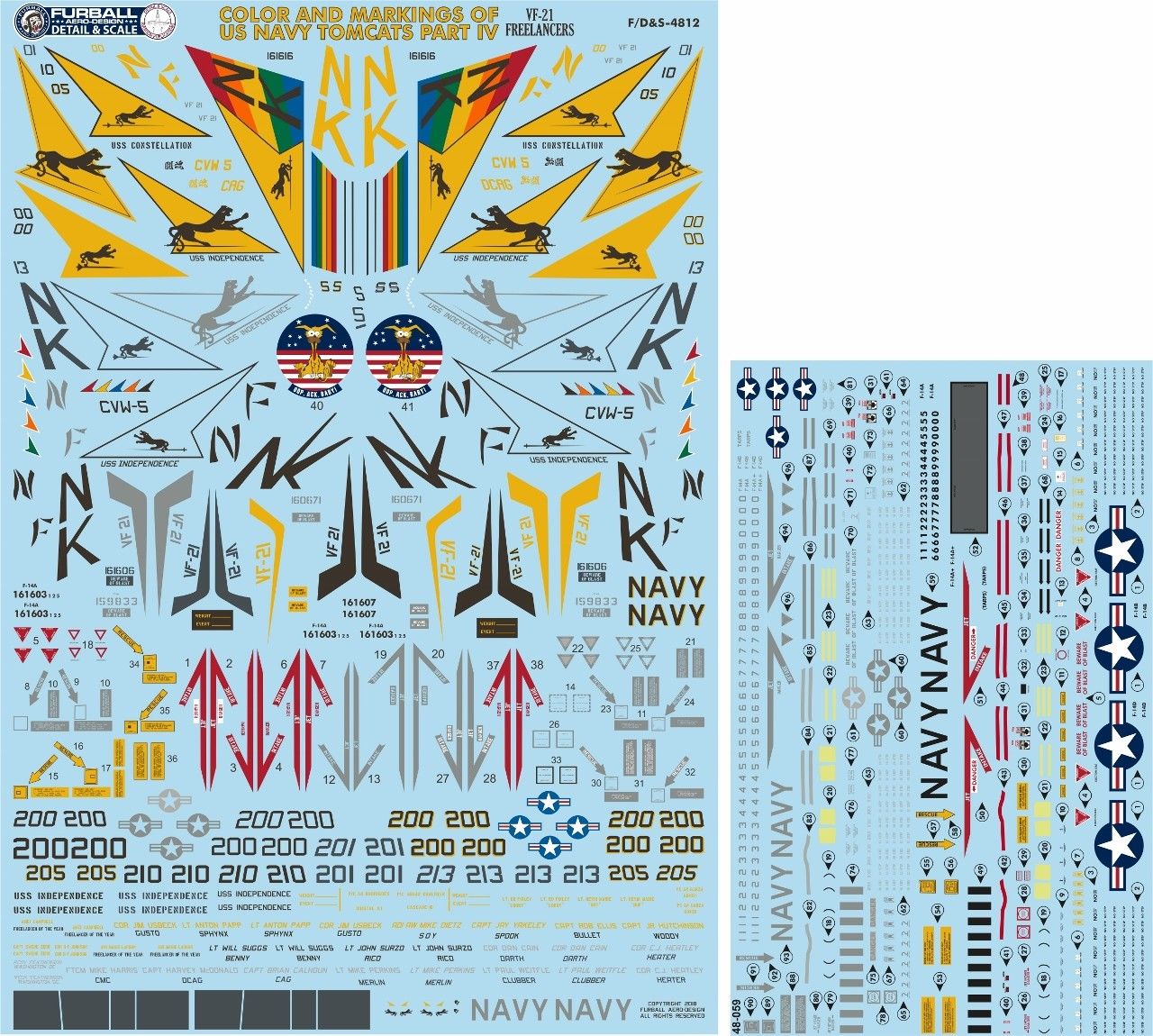 1/48 F-14A Tomcat, Colors & Markings Part.4 - Click Image to Close