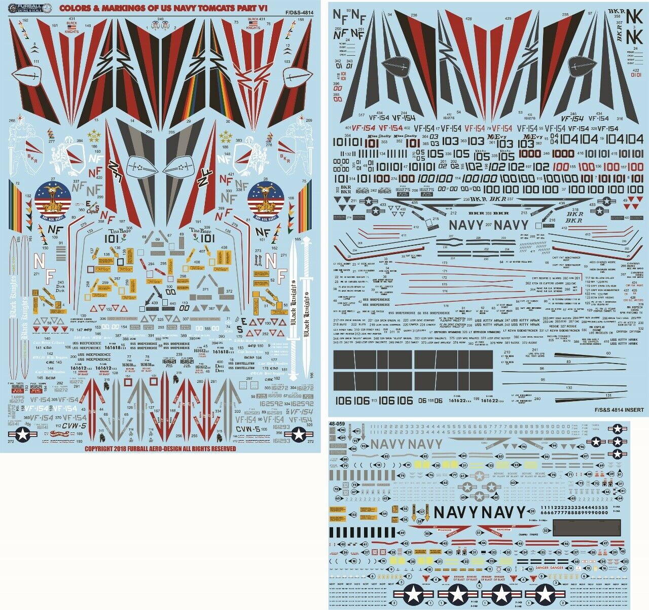 1/48 F-14A Tomcat, Colors & Markings Part.6 - Click Image to Close