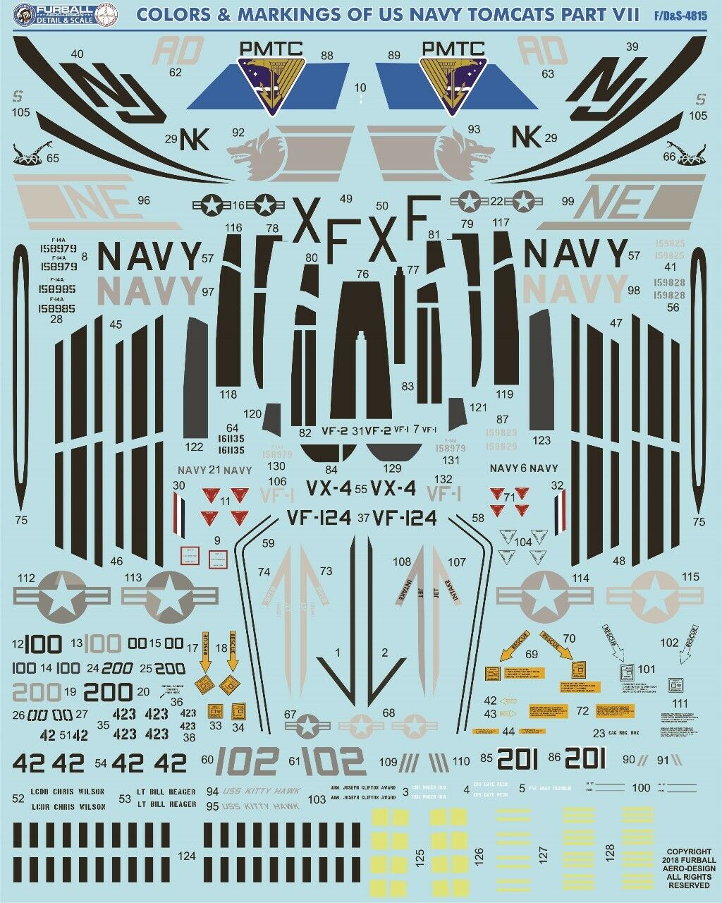 1/48 F-14A Tomcat, Colors & Markings Part.7 - Click Image to Close