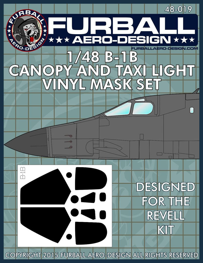 1/48 B-1B Lancer Vinyl Mask Set for Revell - Click Image to Close