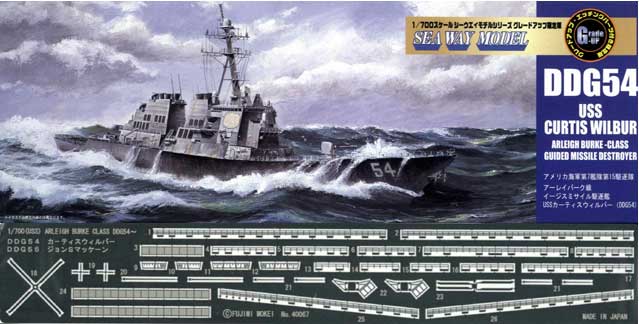 1/700 USS Destroyer DDG-54 Curtis Wilbur with PE - Click Image to Close