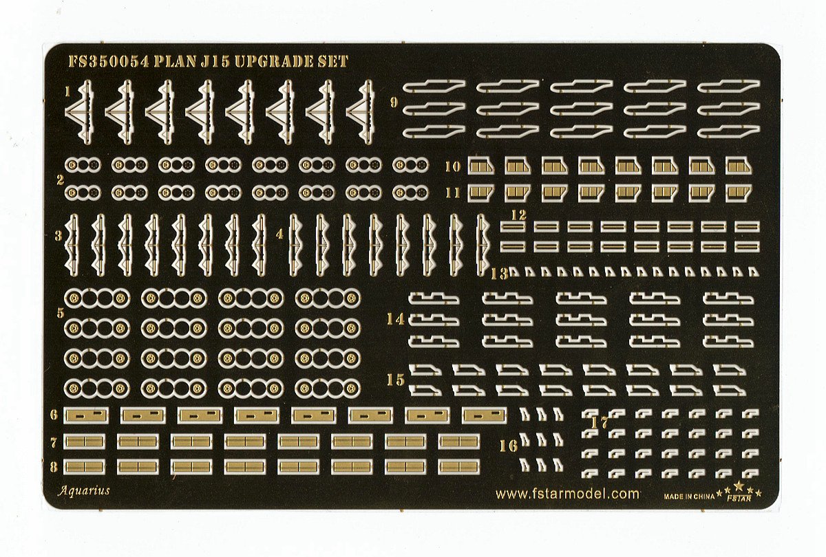 1/350 PLAN J-15 (Su-33) Upgrade Set (8 Plane) for Trumpeter - Click Image to Close