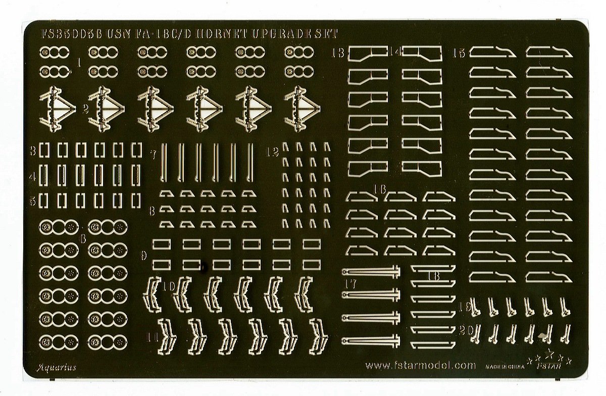 1/350 USN F/A-18C/D Hornet Upgrade Set for Trumpeter (for 6 Set) - Click Image to Close