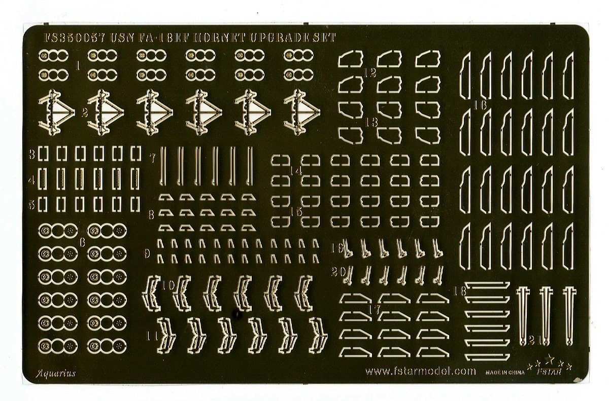 1/350 USN F/A-18E/F Hornet Upgrade Set for Trumpeter (for 6 Set) - Click Image to Close