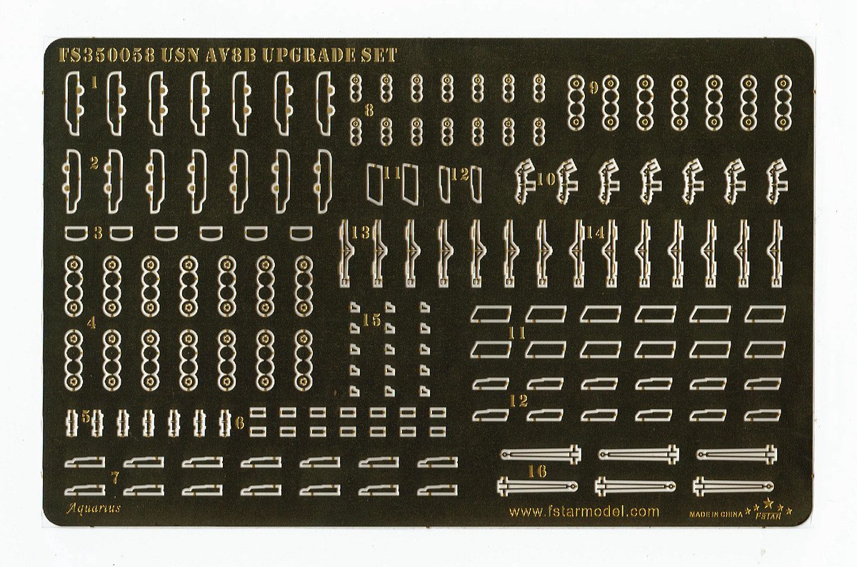 1/350 USN AV-8B Harrier Upgrade Set (6 Plane) for Trumpeter - Click Image to Close