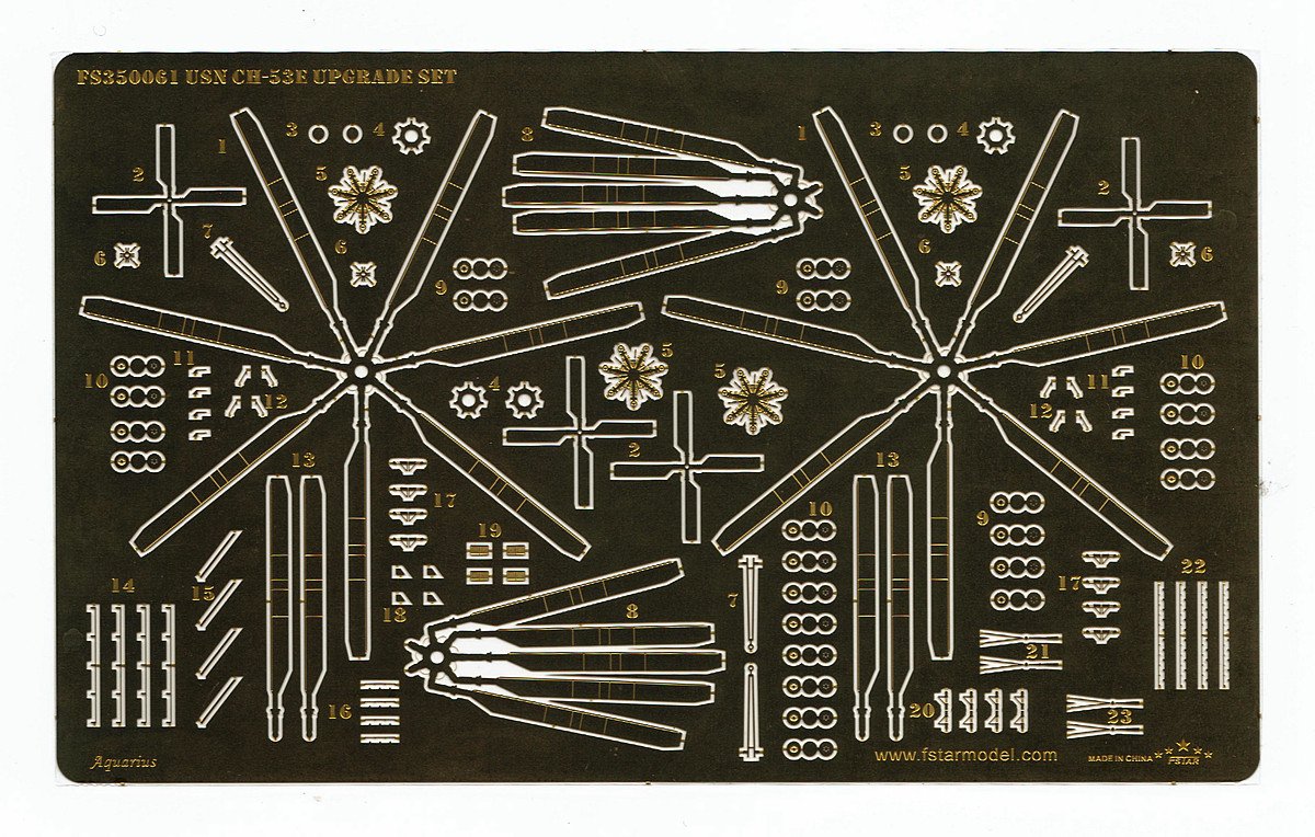 1/350 USN CH-53E Upgrade Set (4 Plane) for Trumpeter 06257 - Click Image to Close