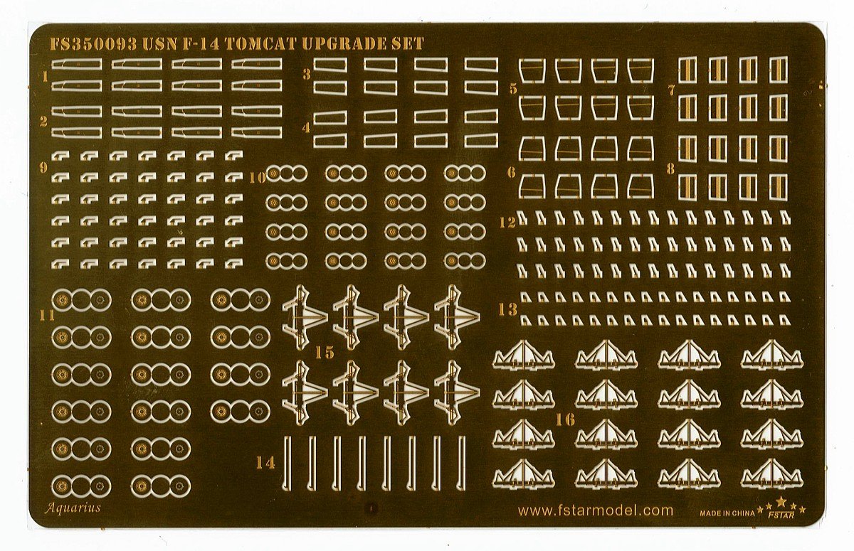 1/350 USN F-14 Tomcat Upgrade Set - Click Image to Close