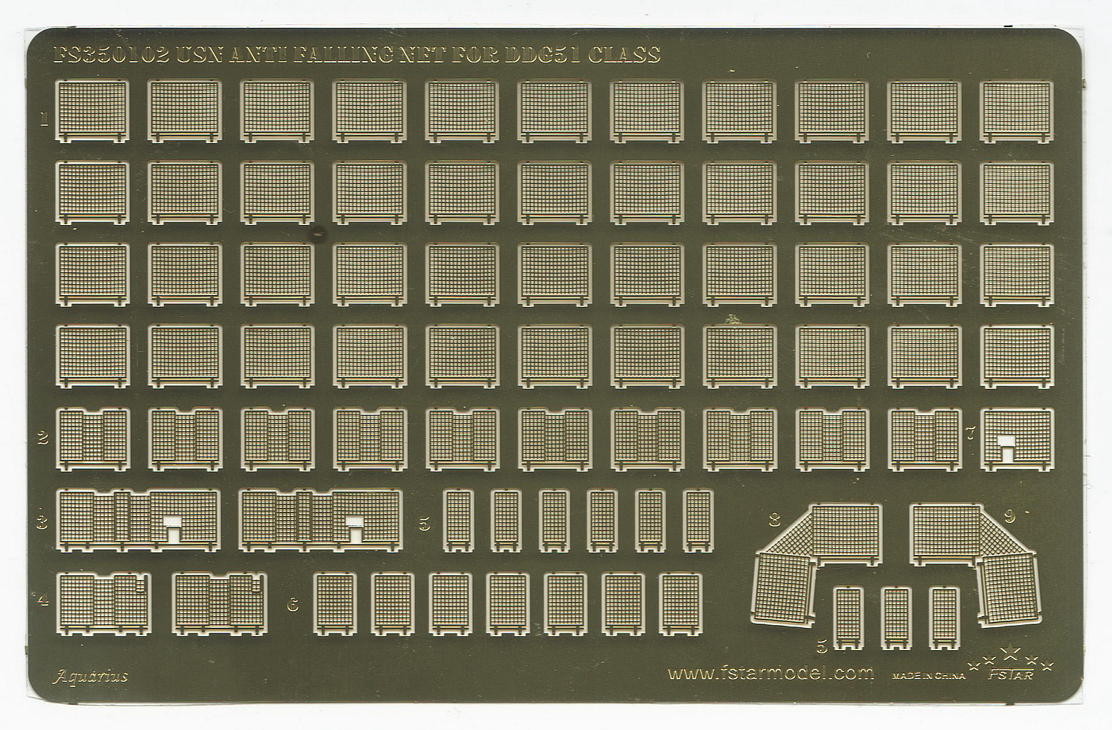 1/350 Modern USN Anti-Falling Net for DDG-51 Class - Click Image to Close