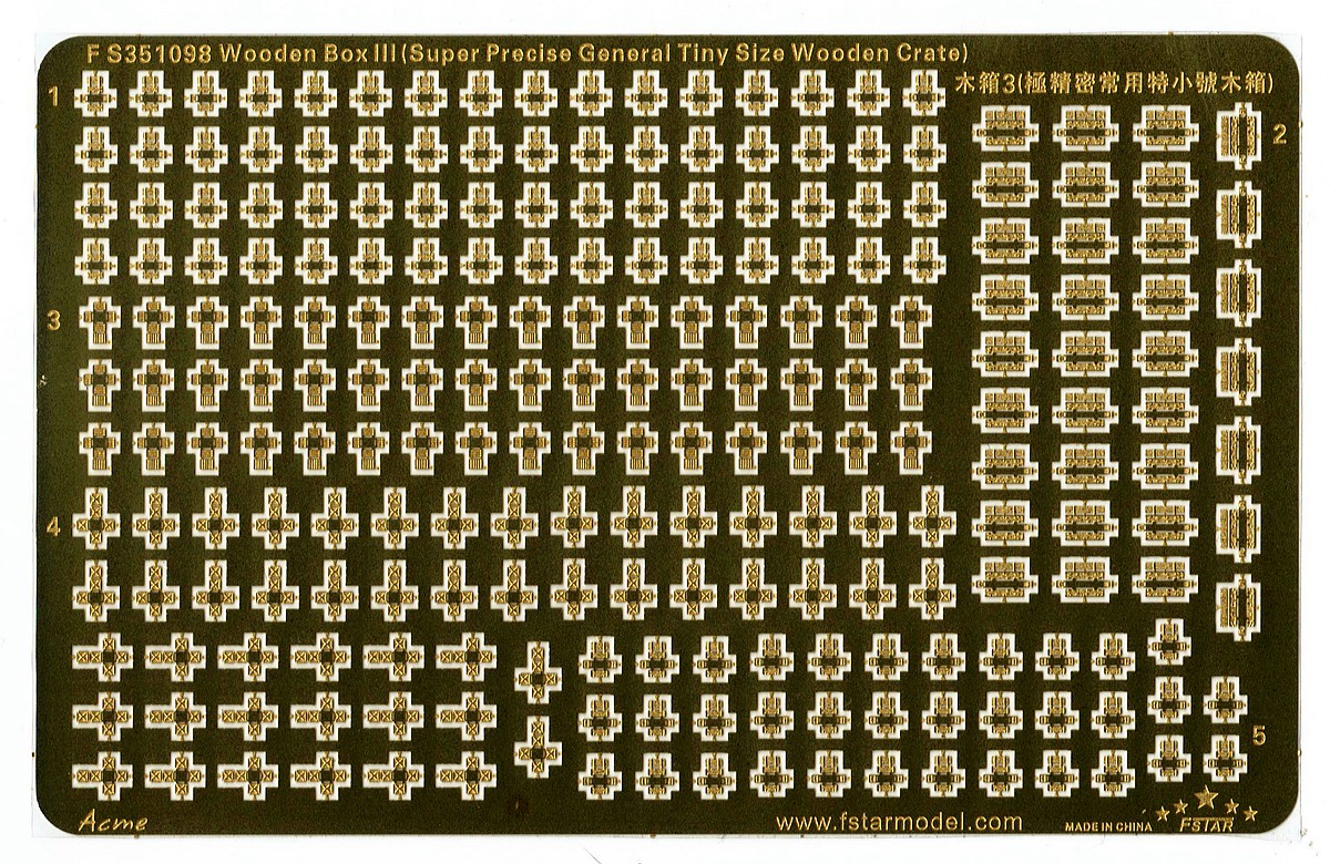 1/350 Wooden Crate #3 (Super Precise General Tiny Size) - Click Image to Close