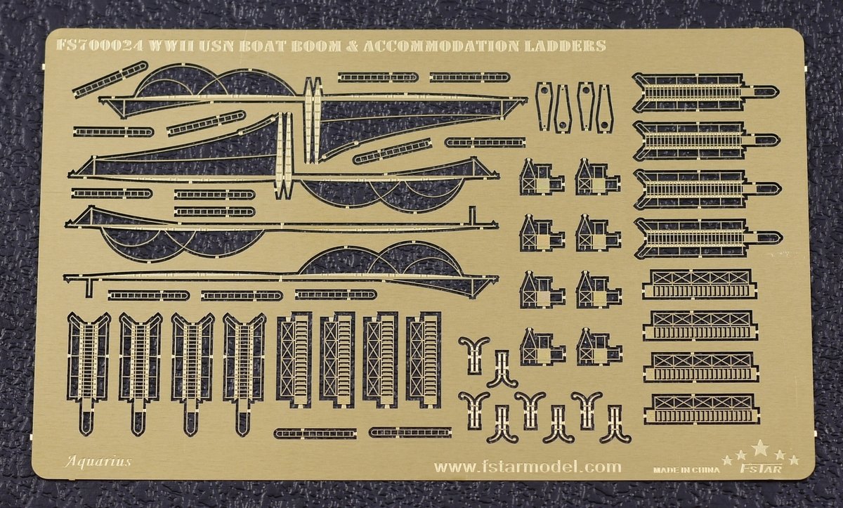 1/700 WWII USN Boat Boom & Accommodation Ladders - Click Image to Close