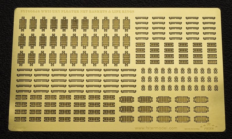 1/700 WWII USN Floater Net Baskets & Life Rings - Click Image to Close