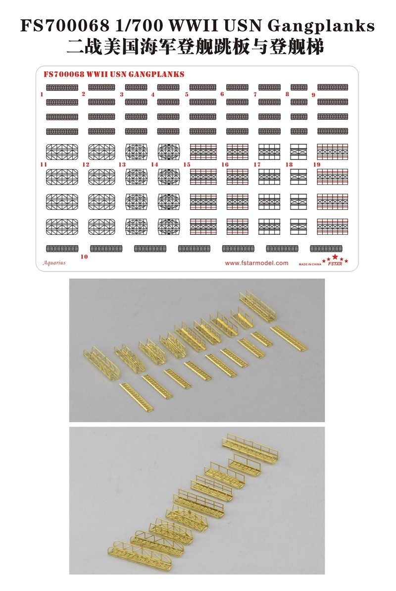 1/700 WWII USN Gangplanks - Click Image to Close