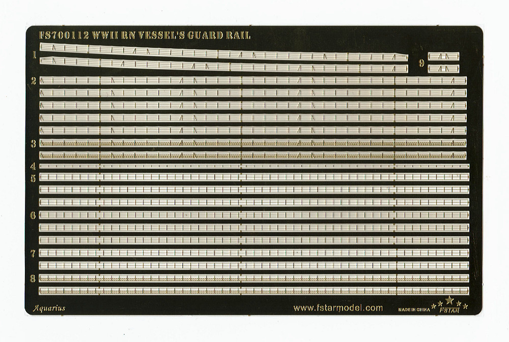 1/700 WWII RN Vessel's Guard Rail - Click Image to Close