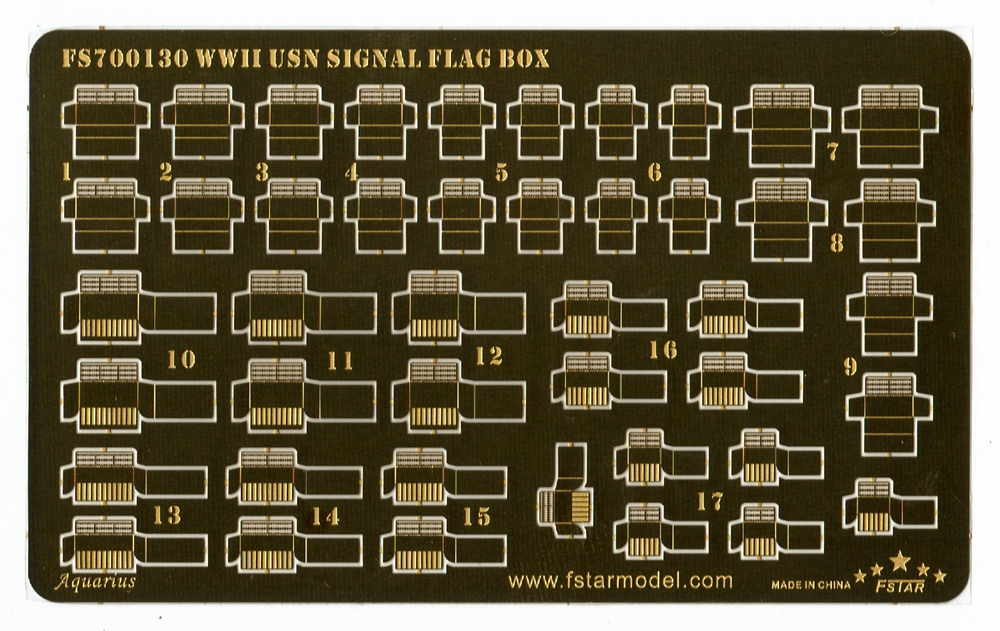 1/700 WWII USN Signal Flag Box - Click Image to Close