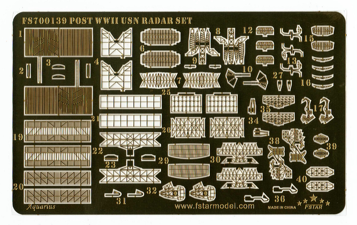 1/700 Post WWII USN Radar Set - Click Image to Close