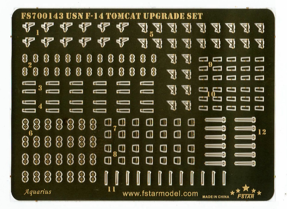 1/700 Modern USN F-14 Tomcat Upgrade Set - Click Image to Close