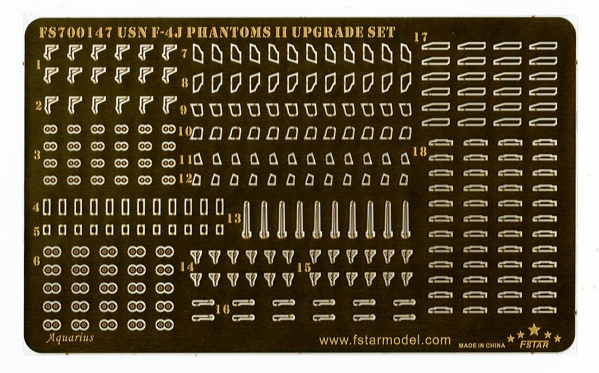 1/700 USN F-4J Phantoms II Upgrade Set for Trumpeter - Click Image to Close