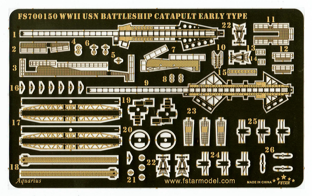 1/700 WWII USN Catapult for Battleship (Early Type) - Click Image to Close