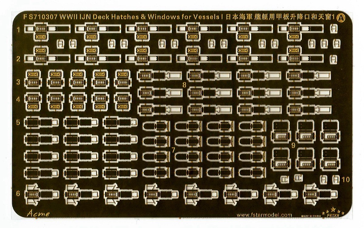 1/700 WWII IJN Deck Hatches & Windows for Vessels - Click Image to Close