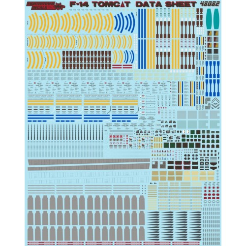 1/48 F-14A/B/D Tomcat Data Sheet - Click Image to Close