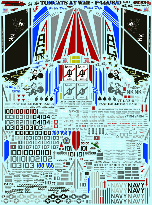 1/48 F-14A/B/D Tomcats At War Part.1 - Click Image to Close