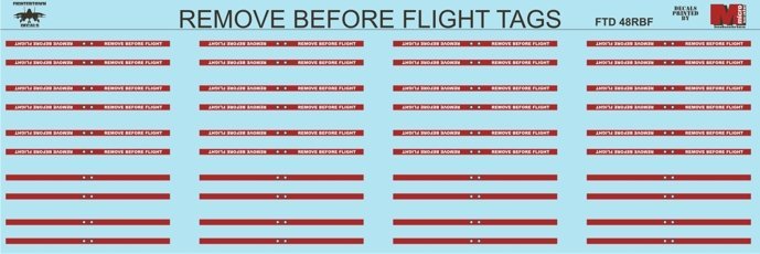 1/48 Remove Before Flight Flags for Modern US Jet - Click Image to Close