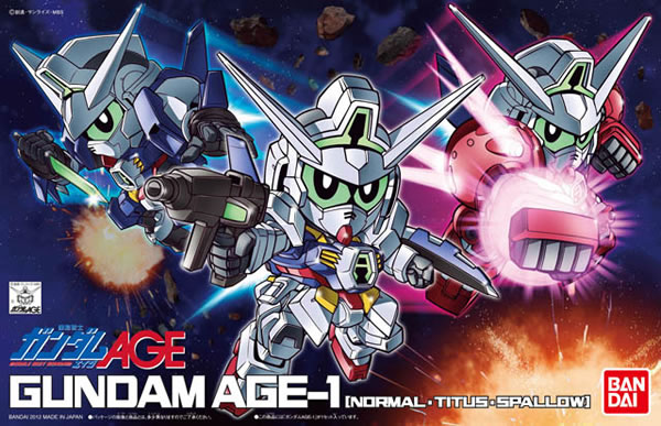 SD Gundam AGE-1 (Normal, Titus, Spallow) - Click Image to Close