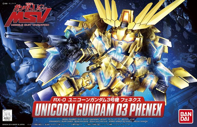 SD RX-0 Unicorn Gundam 03 Phenex - Click Image to Close