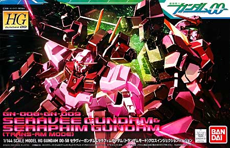 HG 1/144 GN-008/009 Seravee & Seraphim Gundam "Trans-Am Mode" - Click Image to Close