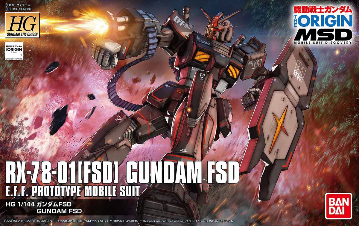 HG 1/144 RX-78-01(FSD) Gundam FSD - Click Image to Close