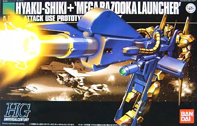 HGUC 1/144 MSN-00100 Hyaku-Shiki + Mega Bazooka Launcher - Click Image to Close