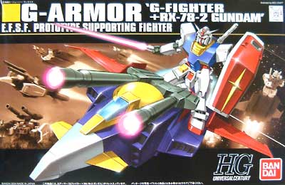 HGUC 1/144 G-Armor "G-Fighter + RX-78-2 Gundam" - Click Image to Close