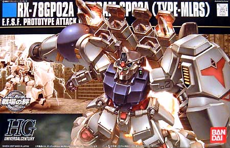 HGUC 1/144 RX-78 GP02A Gundam (Type-MLRS) - Click Image to Close