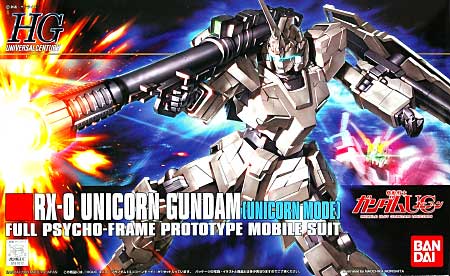 HGUC 1/144 RX-0 Unicorn Gundam Unicorn Mode - Click Image to Close