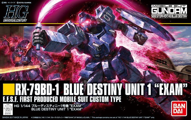 HGUC 1/144 RX-79BD-1 Blue Destiny Unit 1 "EXAM Mode" - Click Image to Close