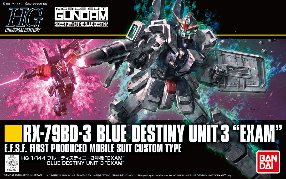 HGUC 1/144 RX-79BD-3 Blue Destiny Unit 3 "EXAM Mode" - Click Image to Close