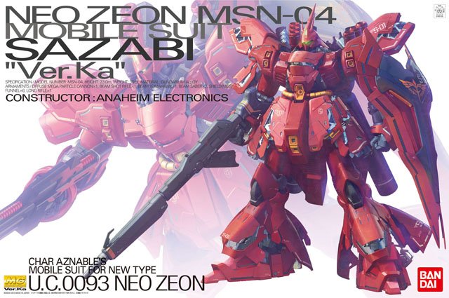 MG 1/100 Neo Zeon MSN-04 Sazabi Ver.Ka - Click Image to Close