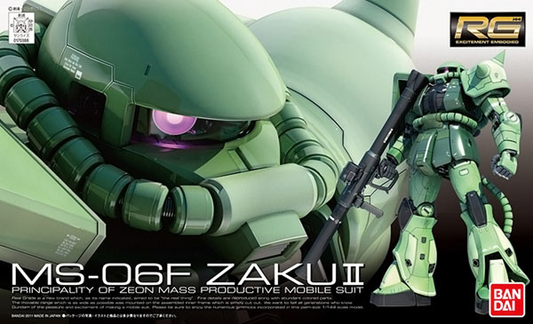 RG 1/144 MS-06F Zaku II - Click Image to Close