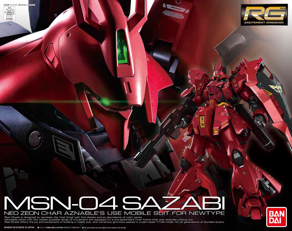 RG 1/144 MSN-04 Sazabi - Click Image to Close