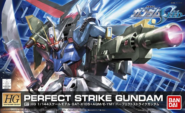 HG 1/144 GAT-X105+AQM/E-YM1 Perfect Strike Gundam - Click Image to Close