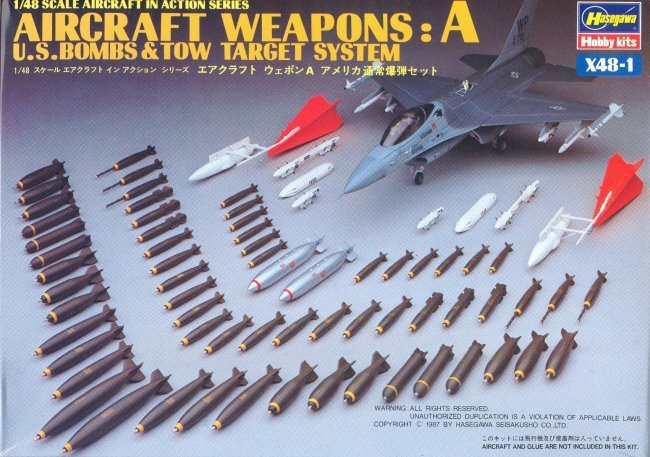 1/48 Aircraft Weapon A "US Bombs & Tow Target System" - Click Image to Close